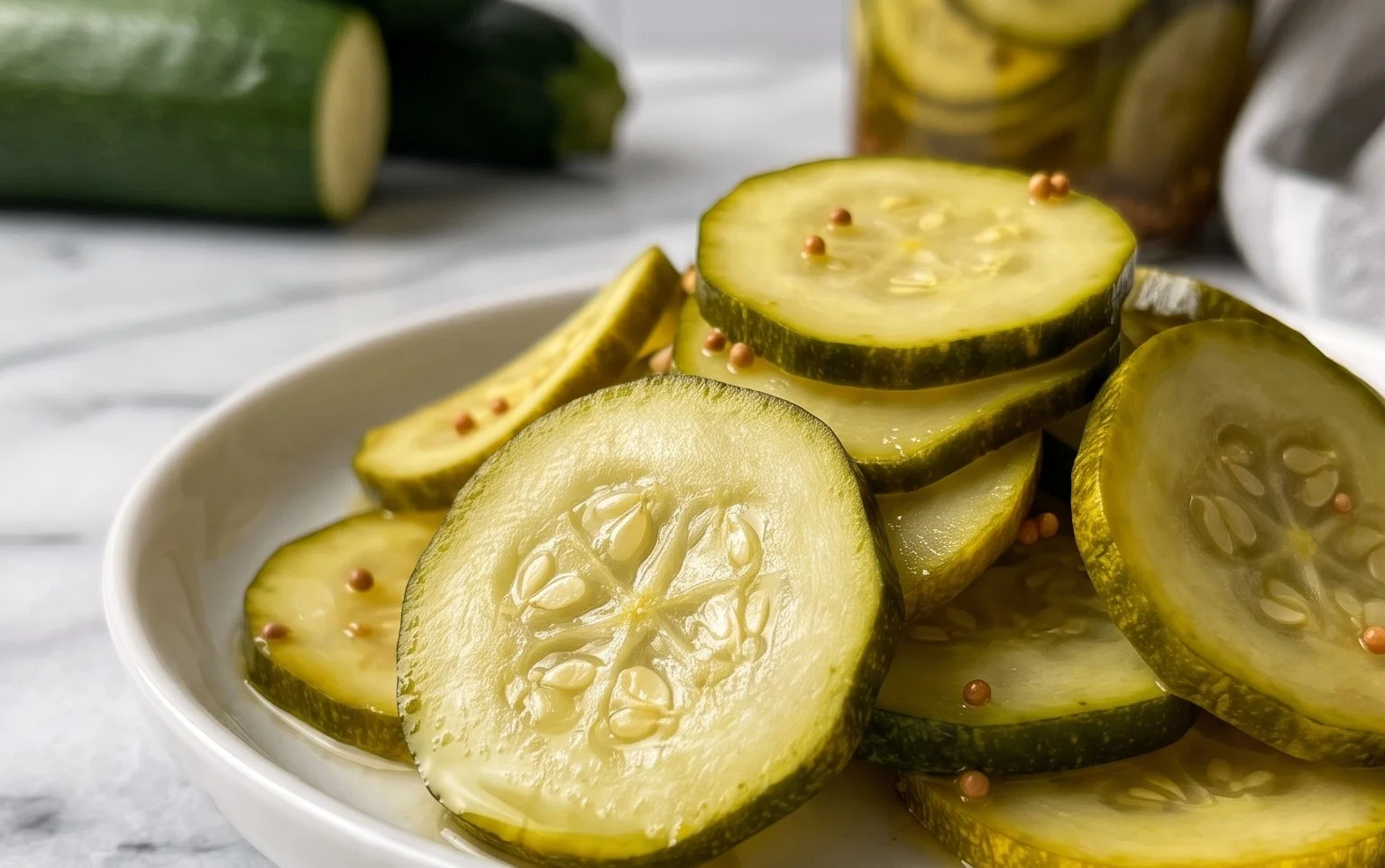 Pickles Courgettes Rapides Pain et Beurre